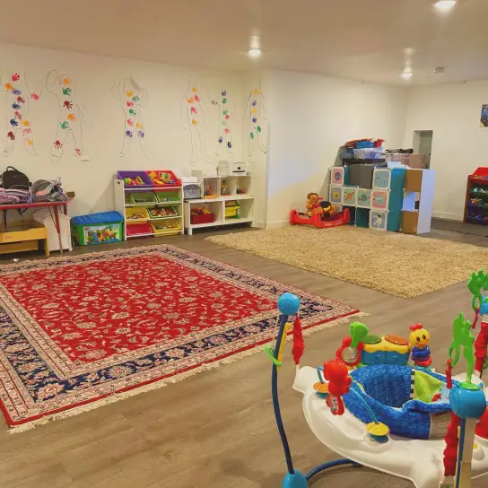 Indoor playroom at Angel Family Daycare in Lynnwood